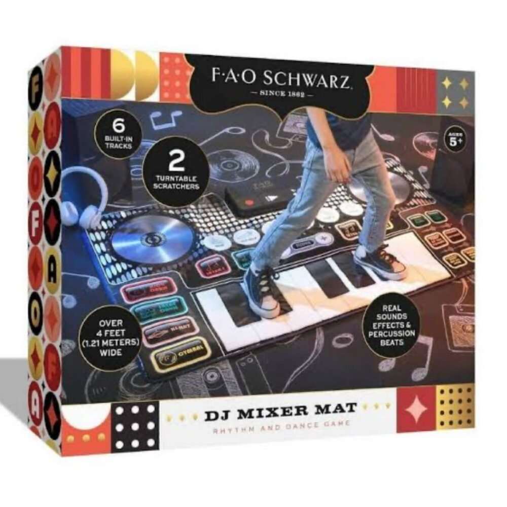 F.A.O.‎ Schwarz Giant Electronic DJ Mixer Mat NWT